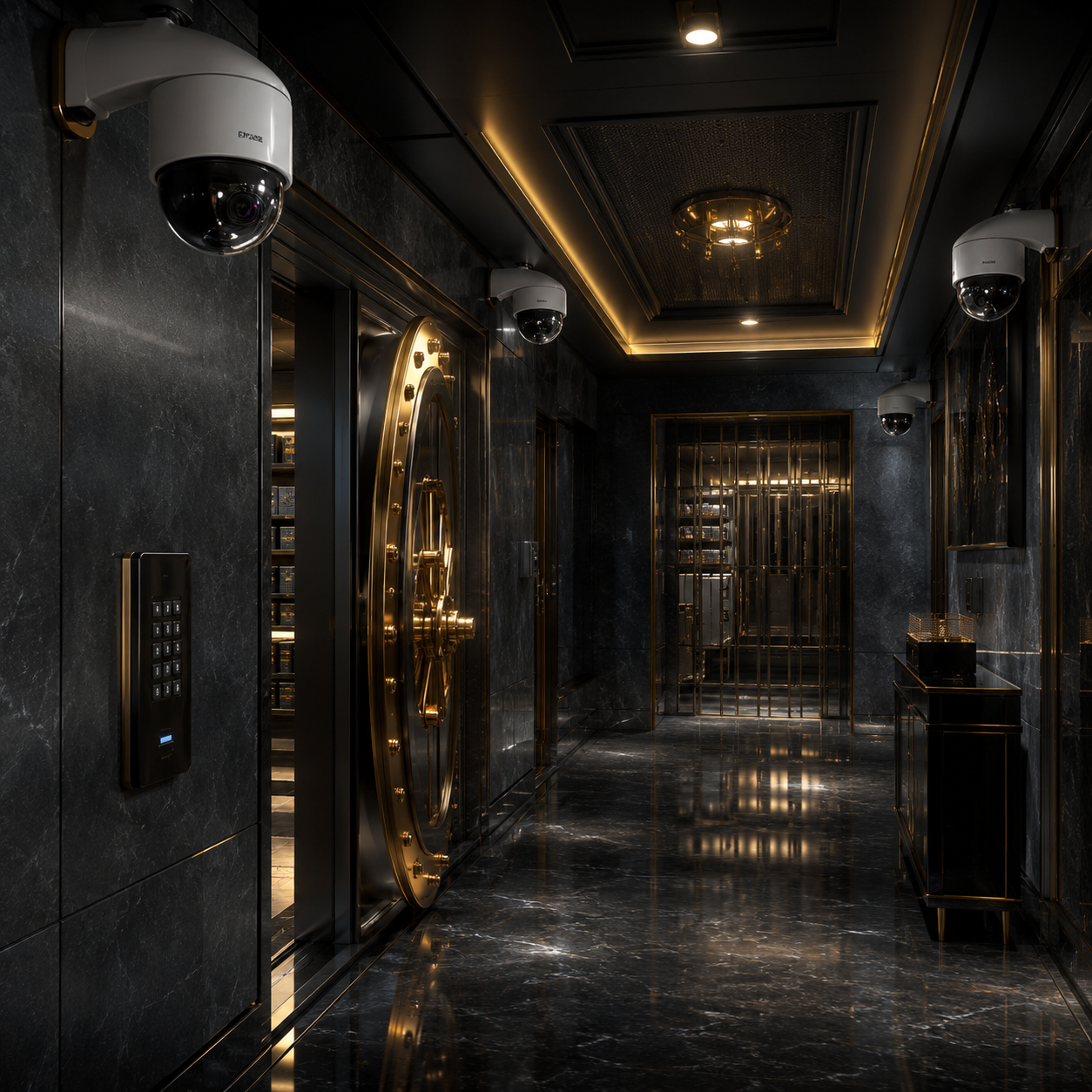 Security monitoring and vault systems
